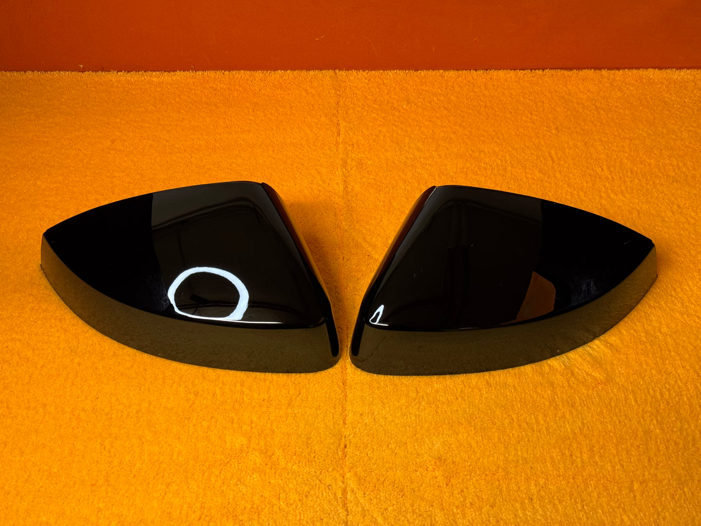 Coppia Calotte Specchio Retrovisore per Audi A3 8V Nero Lucido/Carbon look