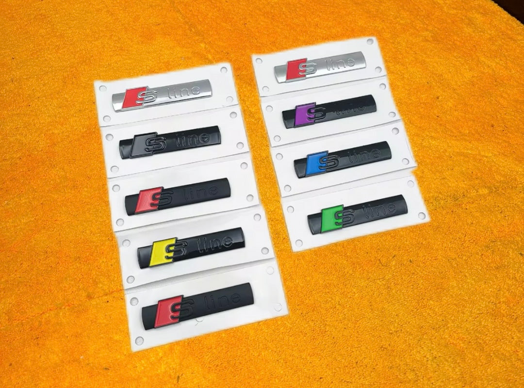 Badge S-LINE per Modelli Audi 2pz (vari colori)