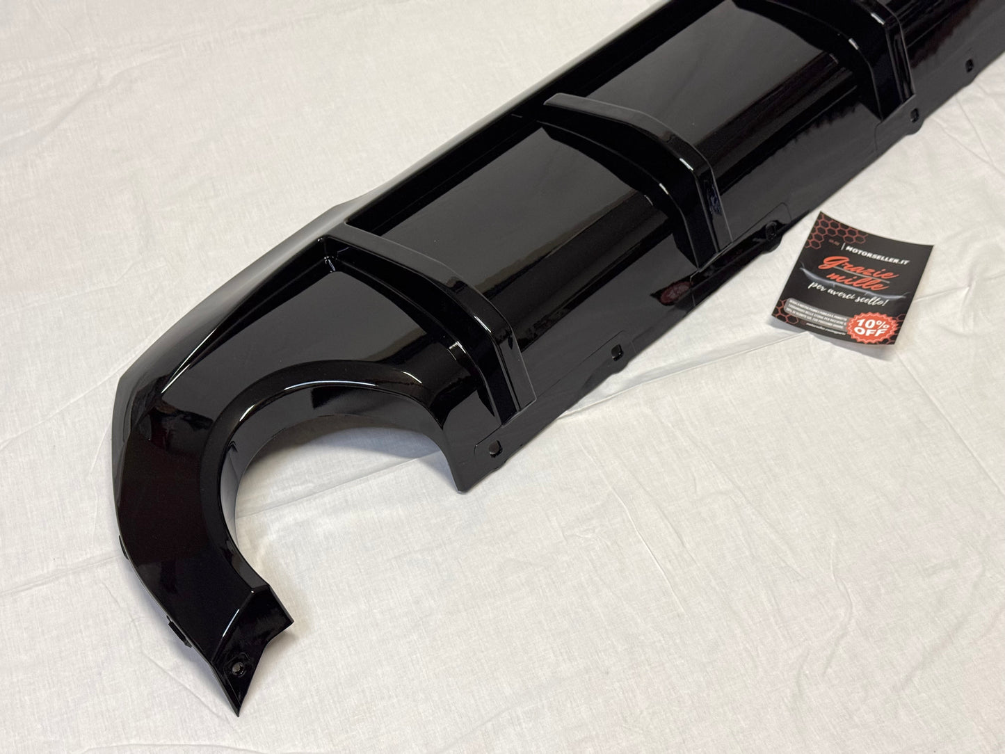 Diffusore Posteriore Stile M per Bmw Serie 1 F40 Nero lucido (20-24)