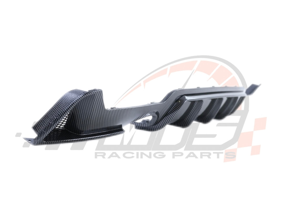 Diffusore Posteriore Stile M per Bmw Serie 4 F32 F33 F36 Carbon look/Nero lucido (13-20)