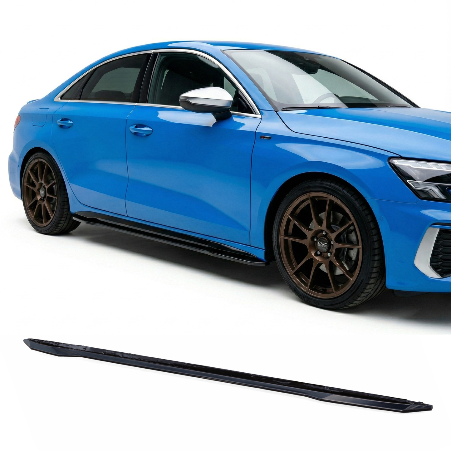 Minigonne laterali Apex Design adatte per Audi A3/A3 S-Line/S3/RS3 8Y Sedan(20–24)