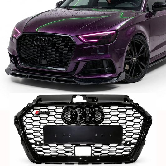 Griglia Anteriore RS look per Audi A3 8V Radar (17-20)