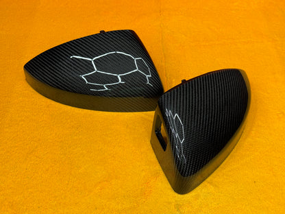 Coppia Calotte Specchio Retrovisore Real Carbon Fiber per Audi TT MK3(15-24)