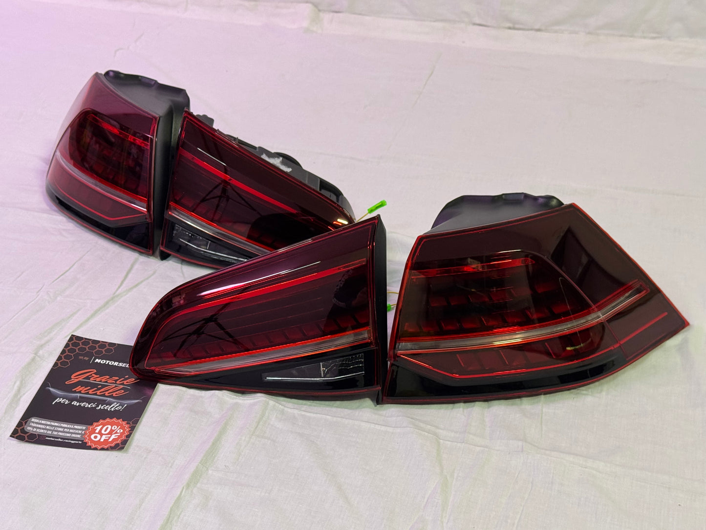 Coppia Fanali Posteriori Dinamici Full Led Fumè per Golf 7 e 7.5