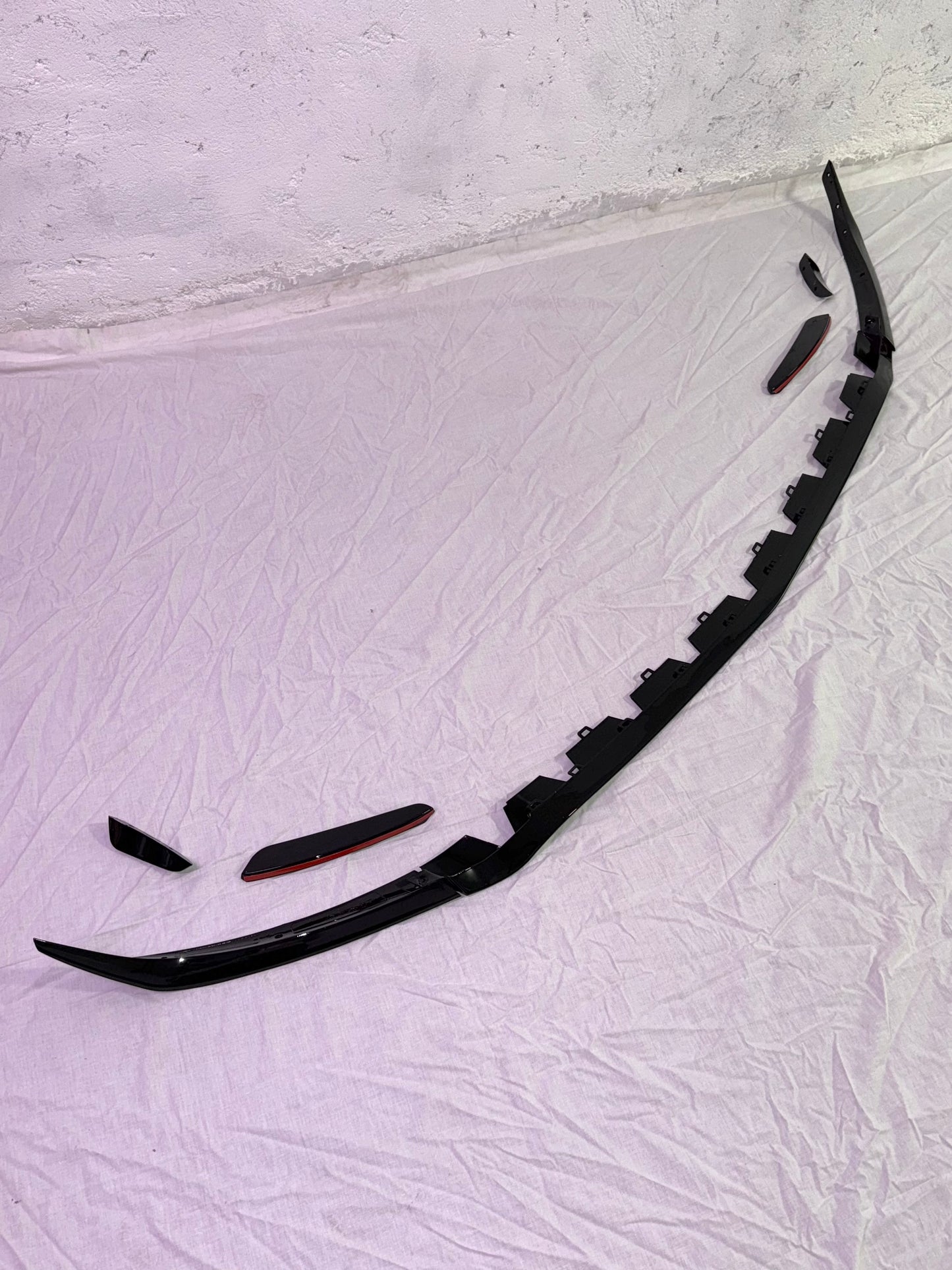 Front lip Paraurti Anteriore Per Mercedes Classe A W177 Nero lucido (18-23)