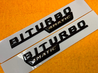 Badge Laterale BITURBO 4matic per Mercedes Classe CLA C117 C118
