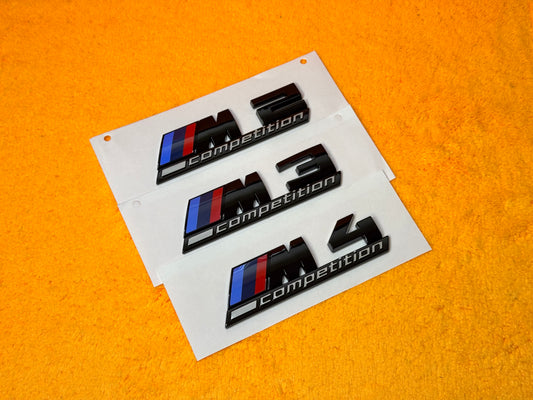 Badge M Competition Posteriore per Bmw 1 2 3 4 5