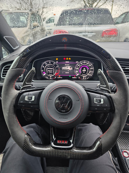 Volante personalizzato con LED di cambiata per Volkswagen Golf MK7 MK7.5
