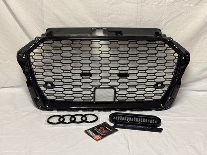 Griglia Anteriore RS look per Audi A3 8V Radar (17-20)