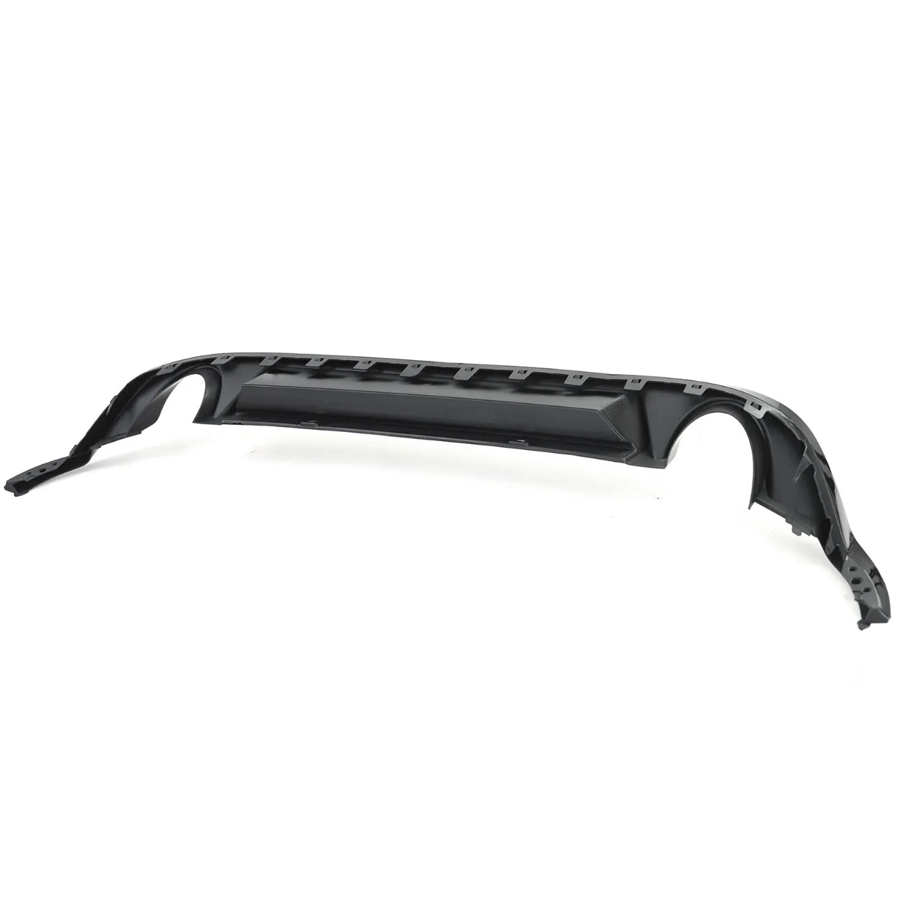 Diffusore Posteriore GTI Look Doppia uscita per VW Golf MK7.5 Nero Lucido(17-20)