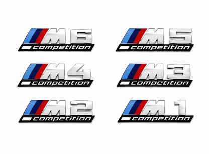 Badge M Competition Posteriore per Bmw 1 2 3 4 5