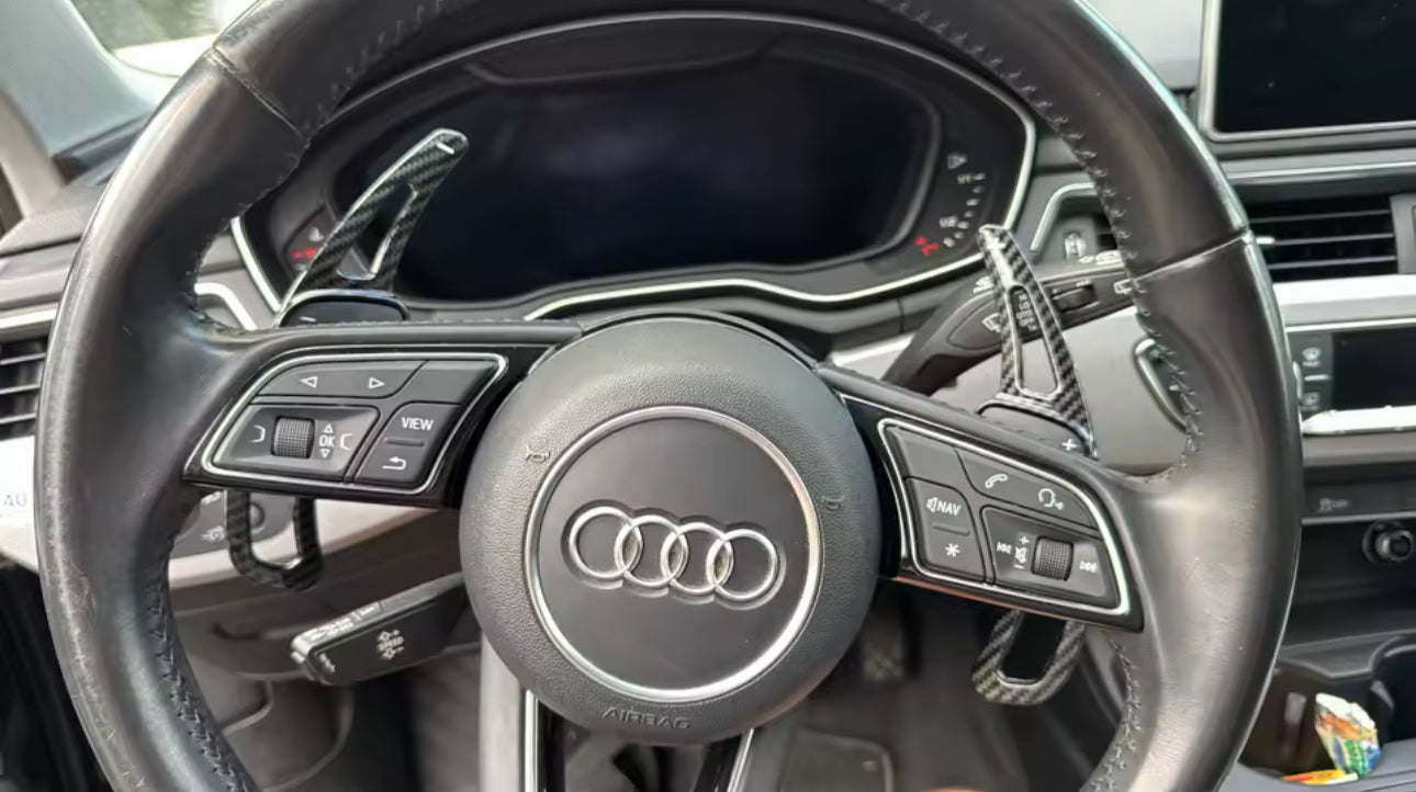 Paddle Volante Palette Carbon look per Audi A3 A4 A5 TT Q3 Q5