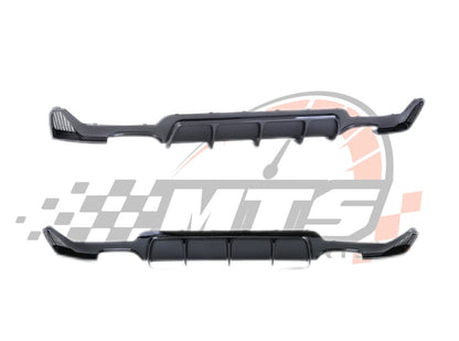 Diffusore Posteriore Stile M per Bmw Serie 4 F32 F33 F36 Carbon look/Nero lucido (13-20)