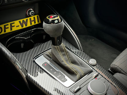 KIT Cuffia + Pomello Cambio Audi S-Tronic Logo S - RS Audi A3 8V (vari colori)