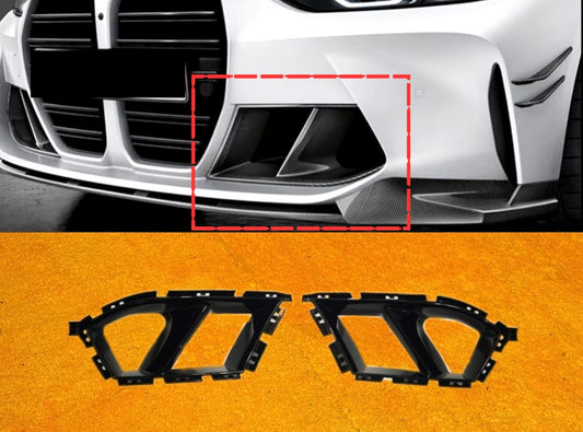 Griglia Fendinebbia Anteriore BMW M3 G80 M4 G82 Nero Lucido