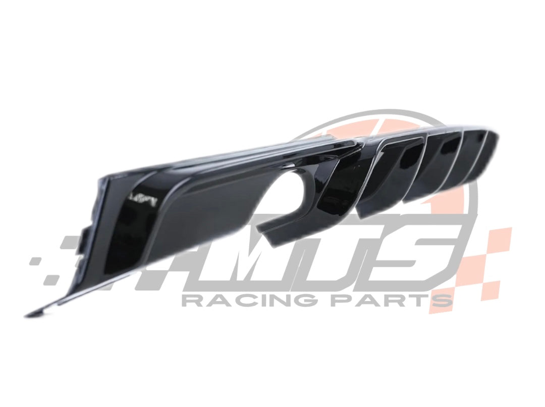 Diffusore Posteriore Stile M per Bmw Serie 3 F30 F31 F35 Carbon look Nero lucido (12-20)