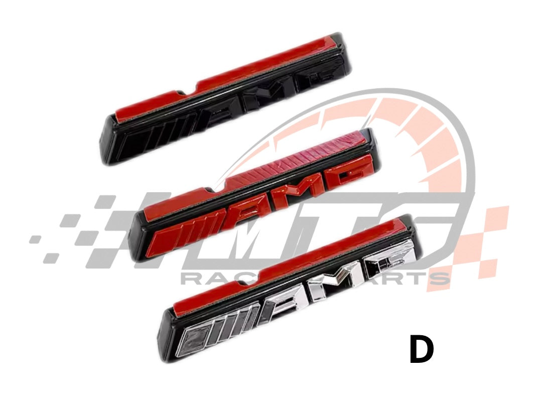Badge Anteriore Scritta AMG per Griglia Mercedes(Vari colori)