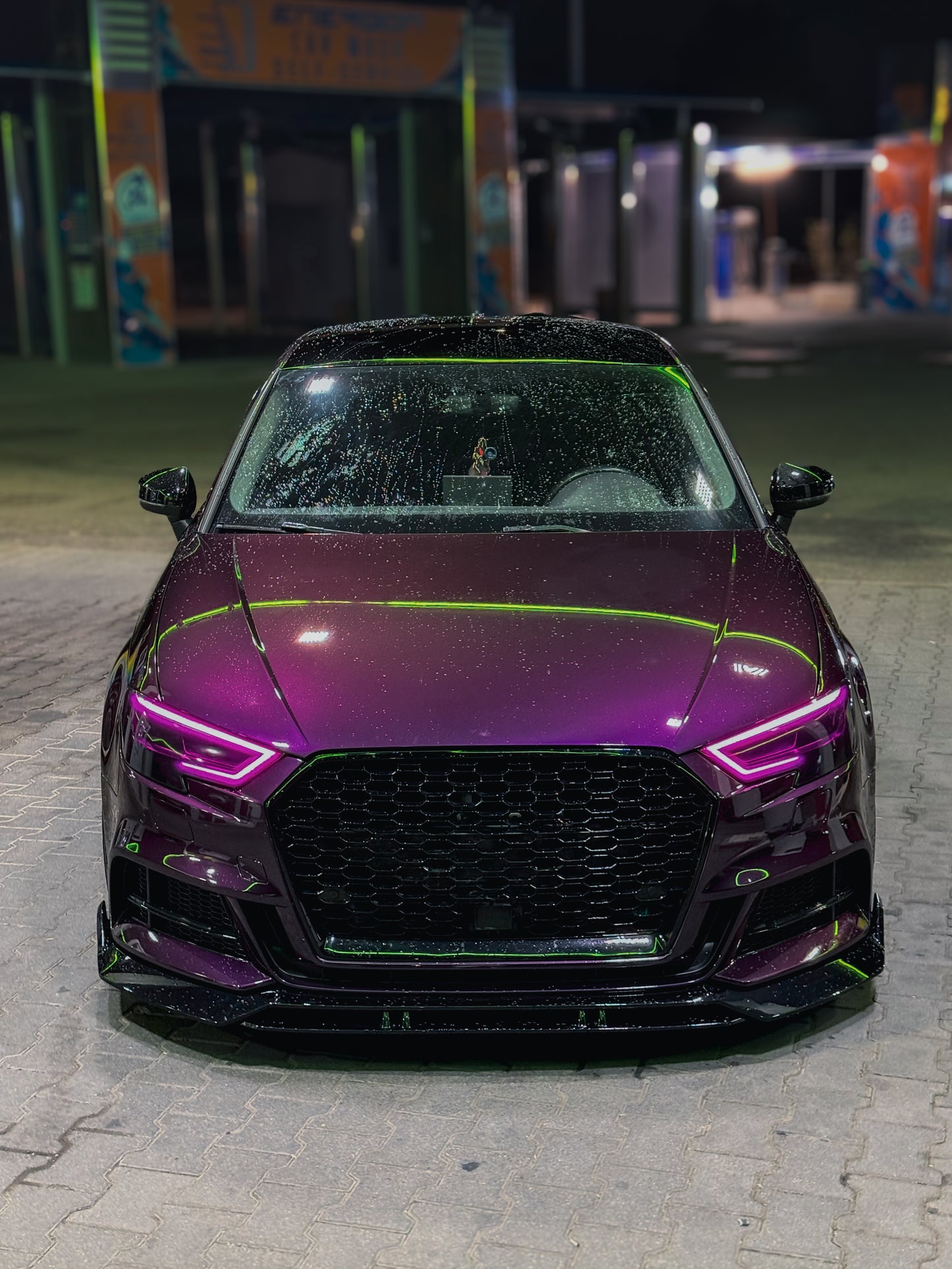 Lama Spoiler Paraurti Anteriore Per Audi A3 S3 S-line 8V (17-20)