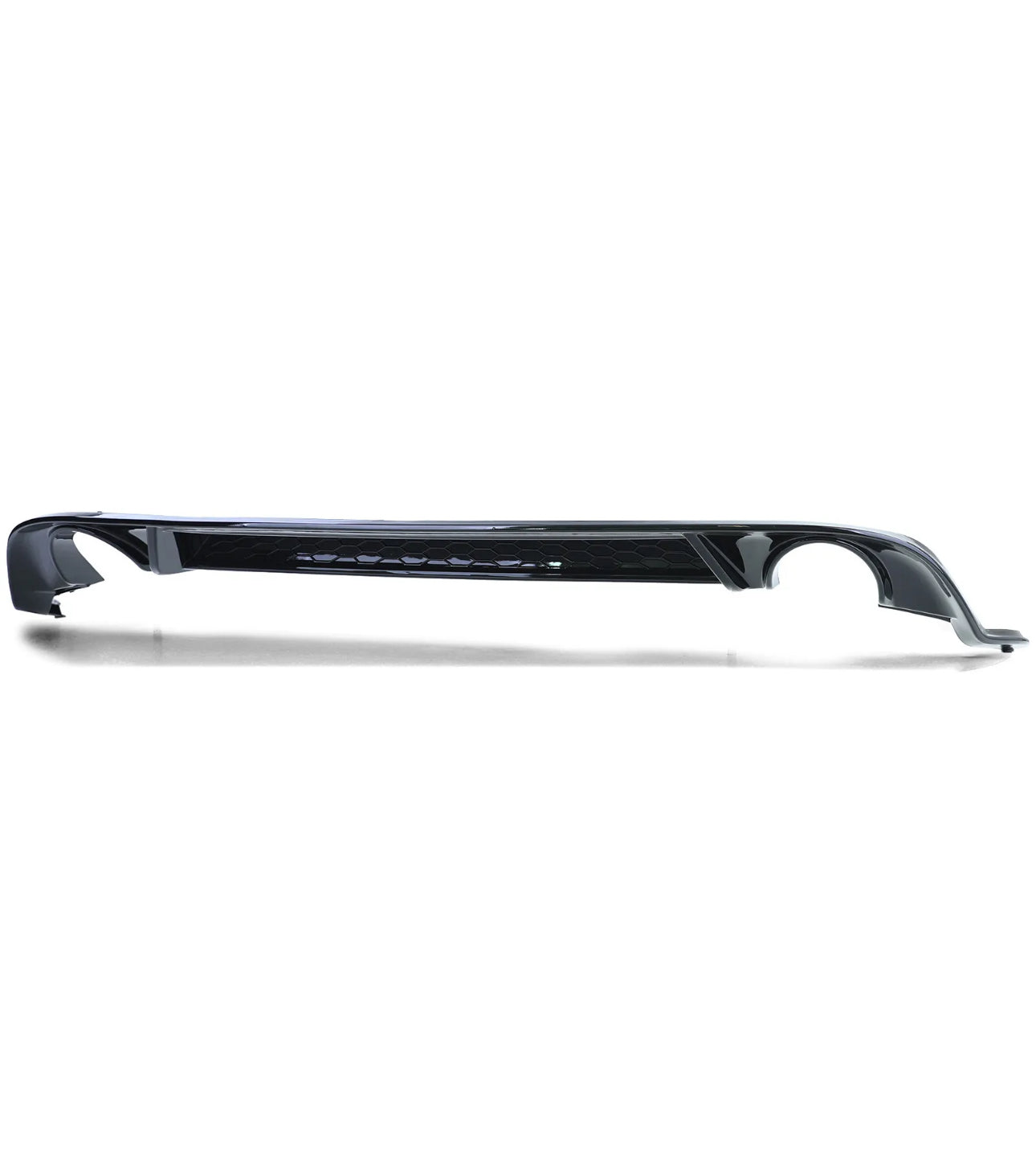 Diffusore Posteriore GTI Look Doppia uscita per VW Golf MK7.5 Nero Lucido(17-20)