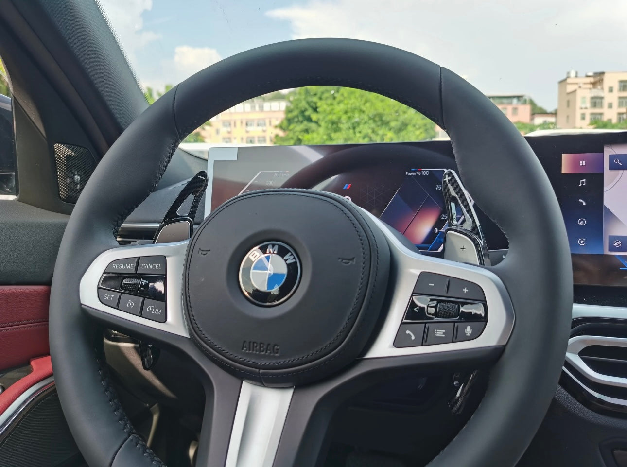 Paddle Volante Carbon Look - Vari colori Palette per Bmw 1 F40 2 3 4 5 serie G