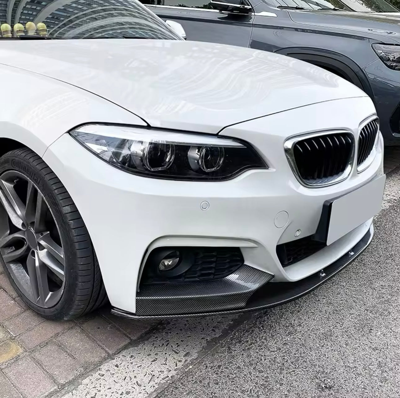 Lama Spoiler Paraurti Anteriore Per Bmw 2 F22 F23 Msport (14-19)