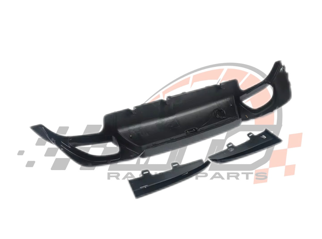 Diffusore Posteriore Stile M Stop a Led per Bmw Serie 3 G20 G21 Carbon look/Nero lucido (19-21)