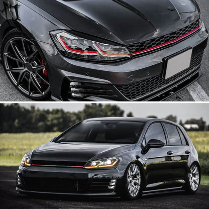 Coppia Fanali Anteriori Dinamici Full Led Fumè per VW Golf MK7 MK7.5