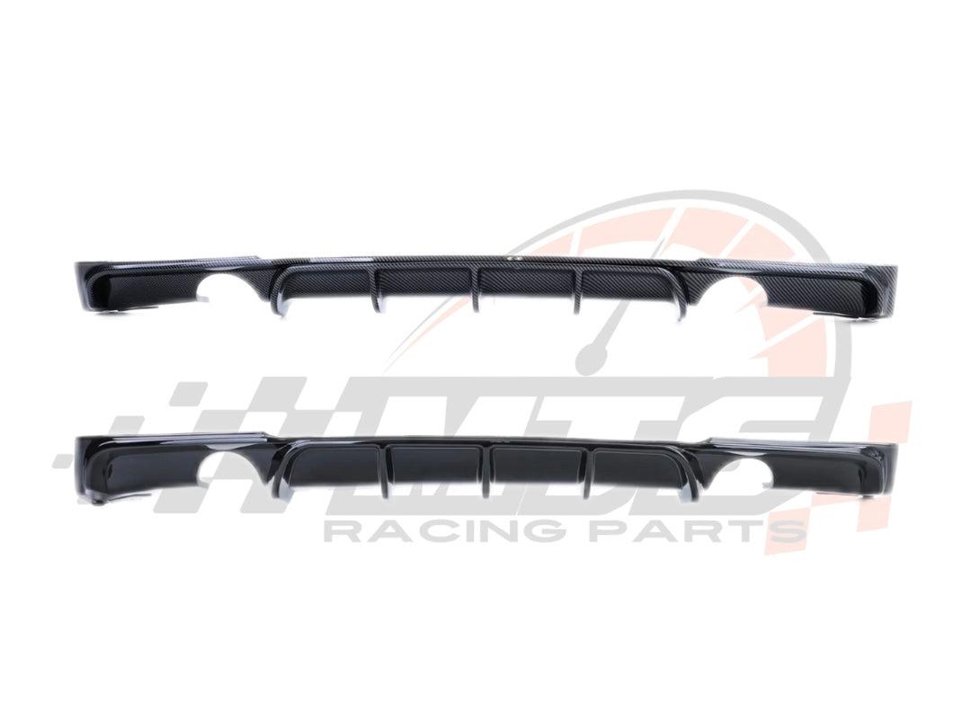 Diffusore Posteriore Stile M per Bmw Serie 3 F30 F31 F35 Carbon look Nero lucido (12-20)