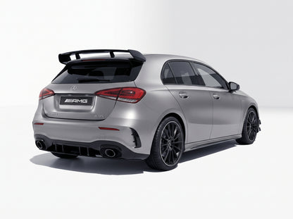 Diffusore posteriore stile A35 AMG per Mercedes Classe A W177 Sedan/Berlina (nero lucido)