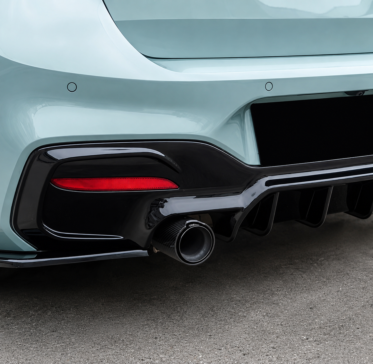 Diffusore Posteriore Stile M per Bmw Serie 1 F20 F21 Nero lucido (15-19)