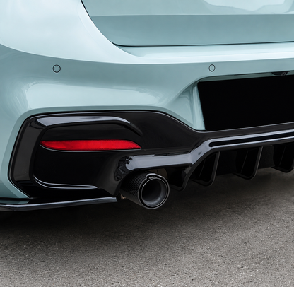Diffusore Posteriore Stile M per Bmw Serie 1 F20 F21 Nero lucido (15-19)