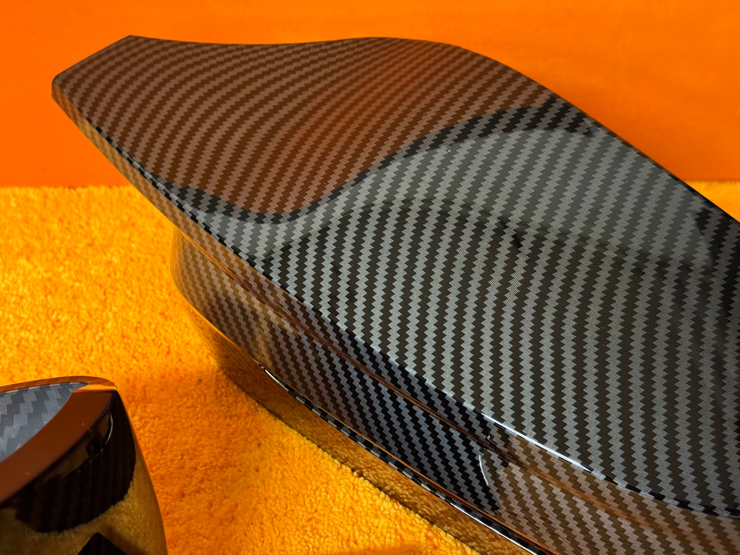 Coppia Calotte Specchio Retrovisore per BMW Serie M2 M3 M4 Nero lucido/Carbon look