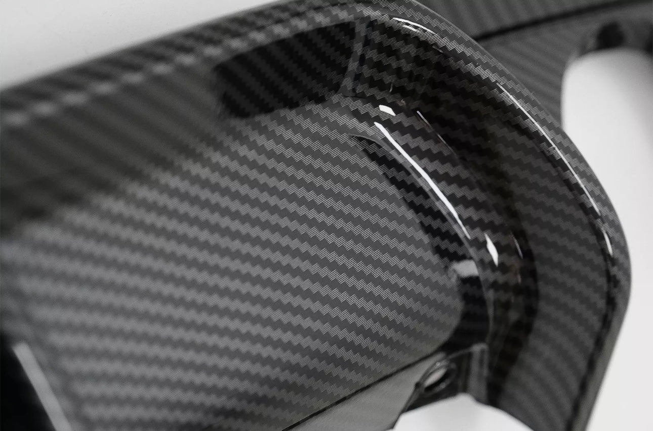 Diffusore Posteriore Stile M per Bmw Serie 3 F30 F31 F35 Carbon look Nero lucido (12-20)
