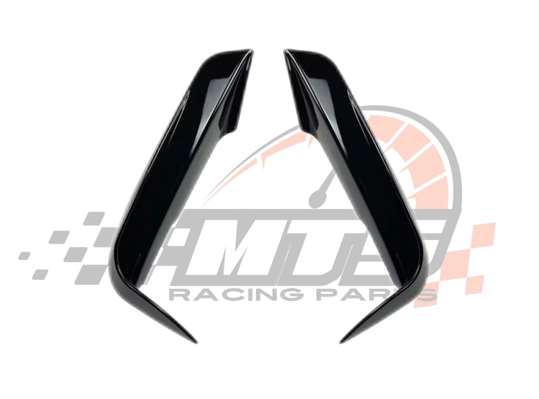 Front lip Paraurti Anteriore Per Bmw 3 F30 Msport Carbon look/Nero lucido(14-19)