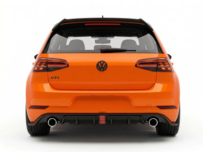 Diffusore Posteriore TCR Look con Stop a led per Volkswagen Golf MK7.5 GTI GTD R (17-20)