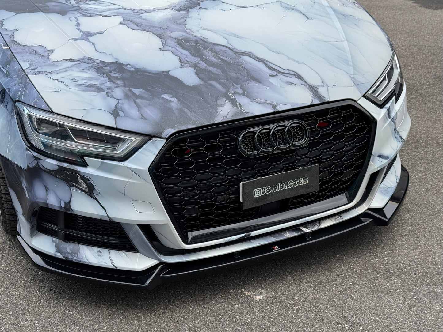 Griglia Anteriore RS look per Audi A3 8V Radar (17-20)