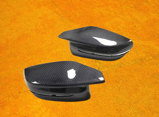 Coppia Calotte Specchio Retrovisore Real Carbon Fiber per BMW Serie M2 M3 M4
