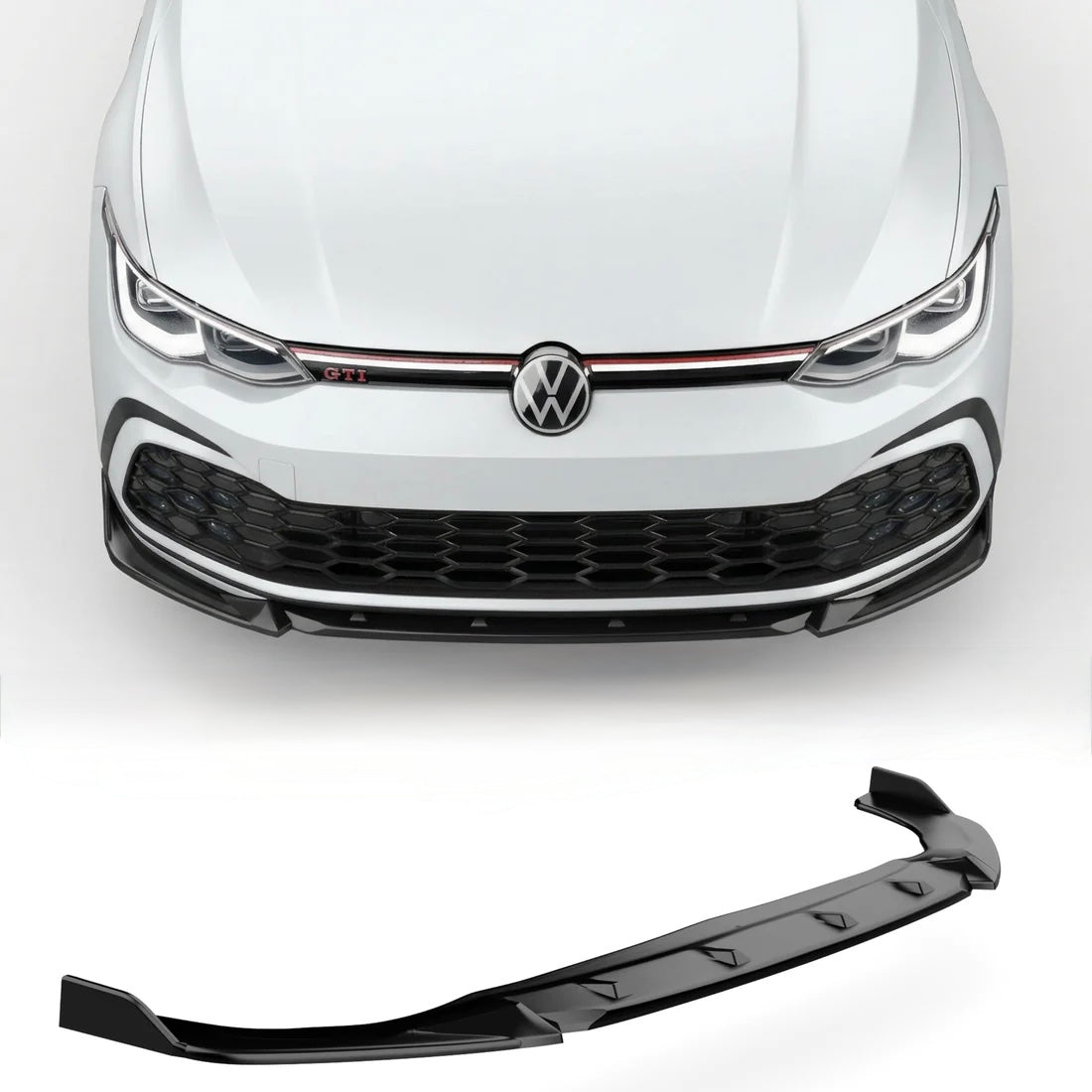 APEX - Lama spoiler anteriore per VW Golf MK8 GTI / GTE / GTD / R-Line (2020-2024)