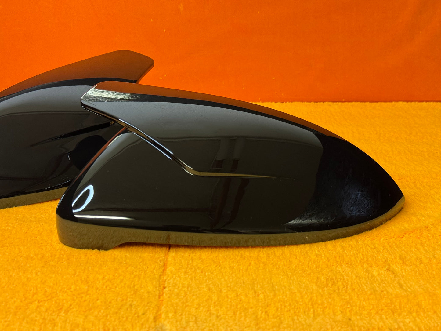 Coppia Calotte Specchio Retrovisore per VW Golf MK7-7.5 Nero lucido/Carbon look