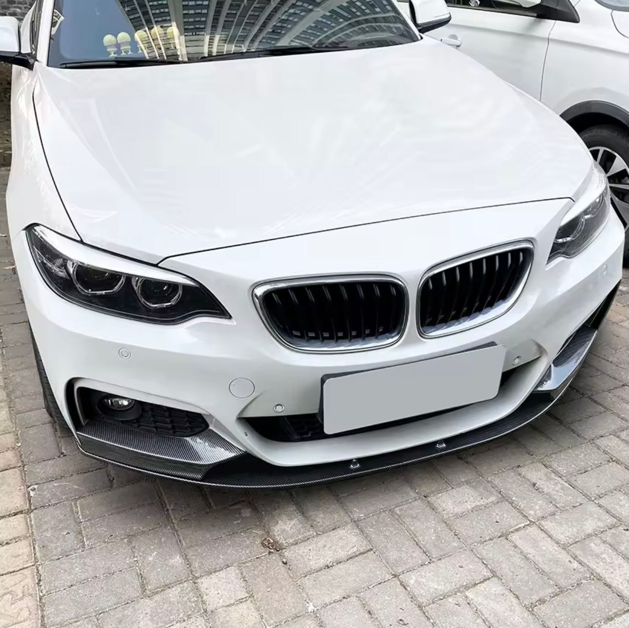 Lama Spoiler Paraurti Anteriore Per Bmw 2 F22 F23 Msport (14-19)