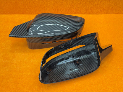 Coppia Calotte Specchio Retrovisore Real Carbon Fiber per BMW Serie 2 3 4 G