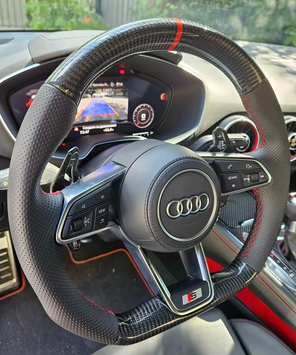 Paddle Urus Volante Real Carbon Fiber Palette per Audi A3 A4 A5 A6 TT Q3 Q5
