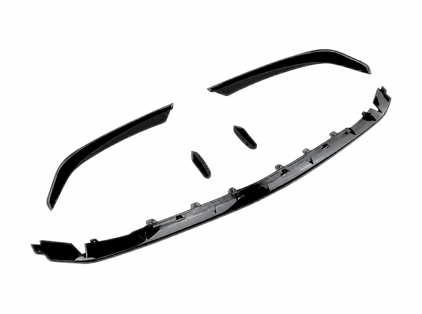 Front lip paraurti anteriore per Mercedes Classe A AMG A45 W177 Nero lucido (18-23)