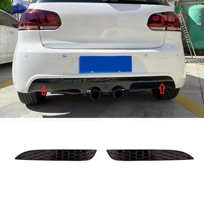 Riflettori Posteriori a Nido d'ape Nero Lucido per VW Golf MK6 GTI GTD R20