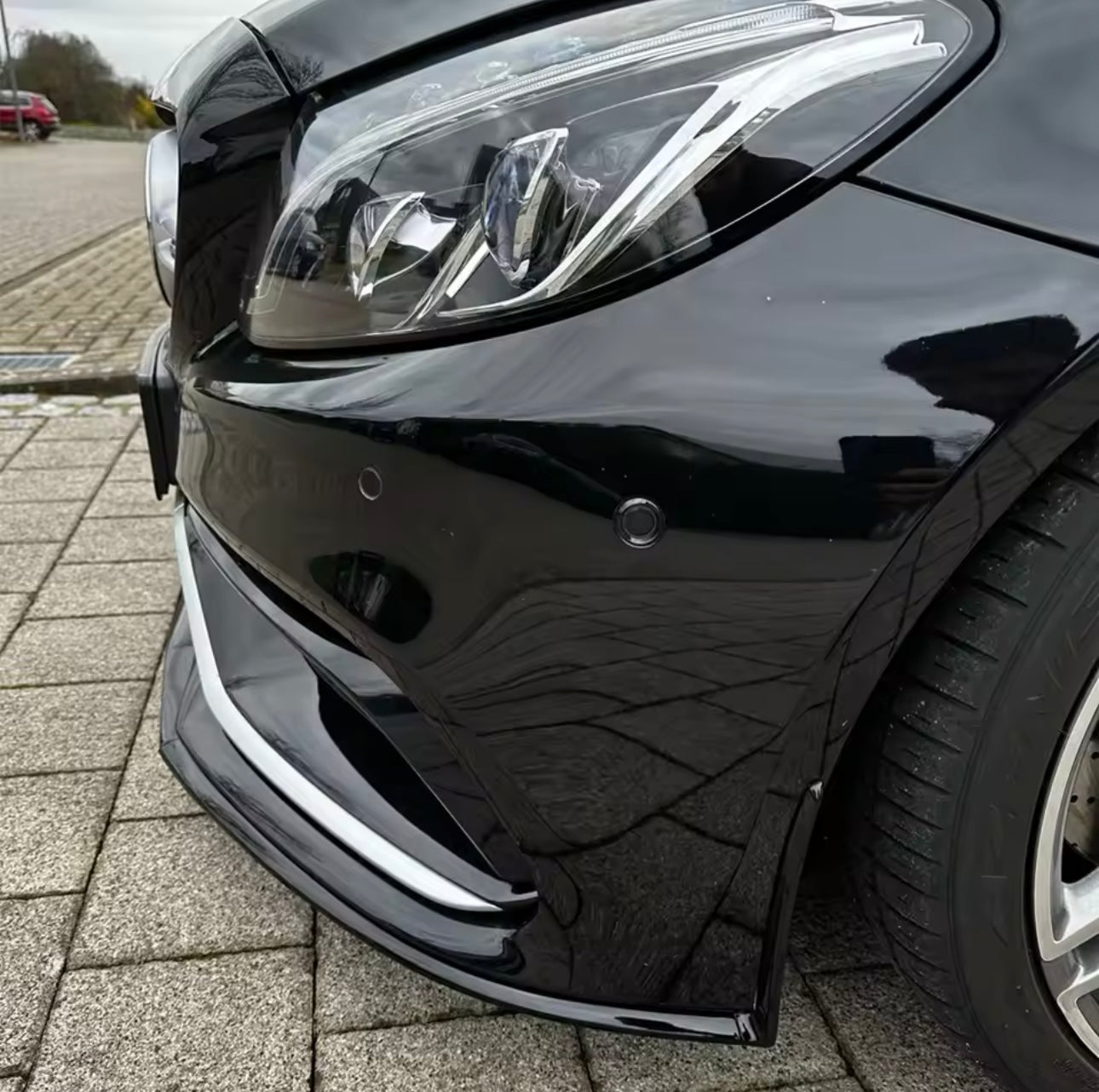 Lama Spoiler Paraurti Anteriore Per Mercedes Classe C63 AMG W205 (14-21)