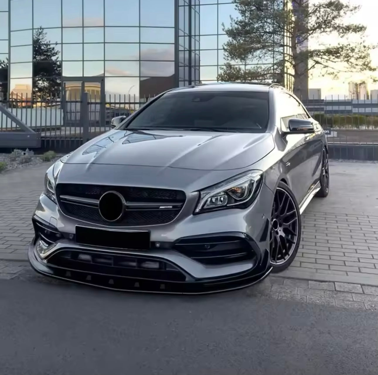 Lama Spoiler Paraurti Anteriore Per Mercedes Classe CLA C117 (16-18)