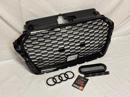 Griglia Anteriore RS look per Audi A3 8V Radar (17-20)