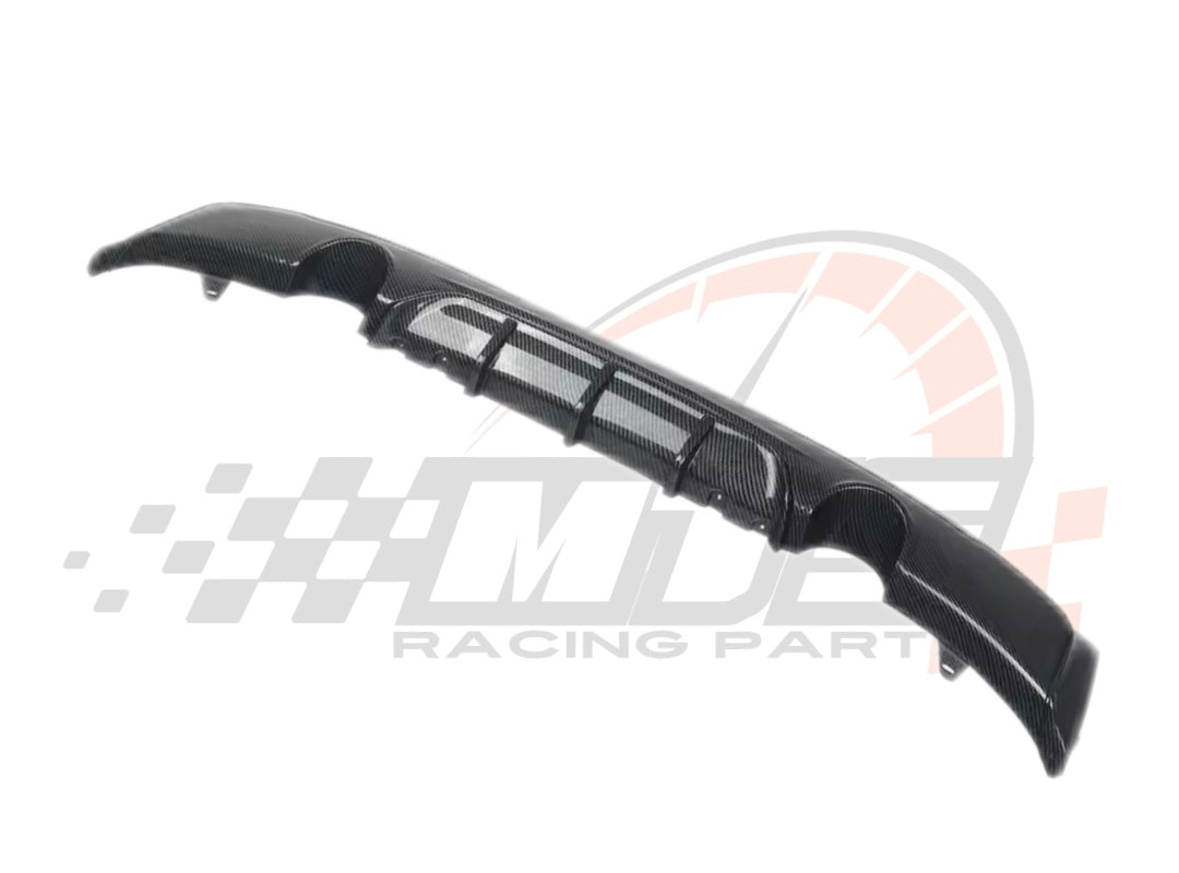 Diffusore Posteriore Stile M per Bmw Serie 2 F22 F23 Carbon look Nero lucido (14-19)