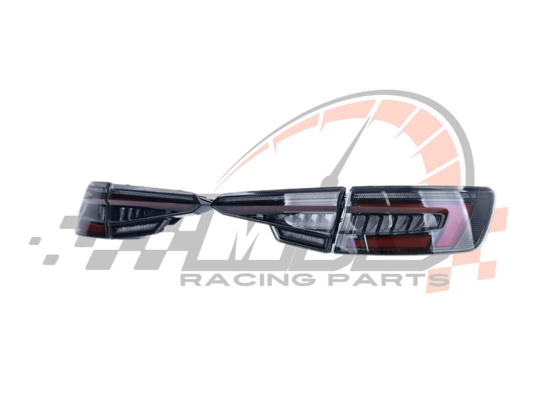 Coppia Fanali Posteriori Dinamici Full Led Fumè per Audi A4 S4 B9 Sedan