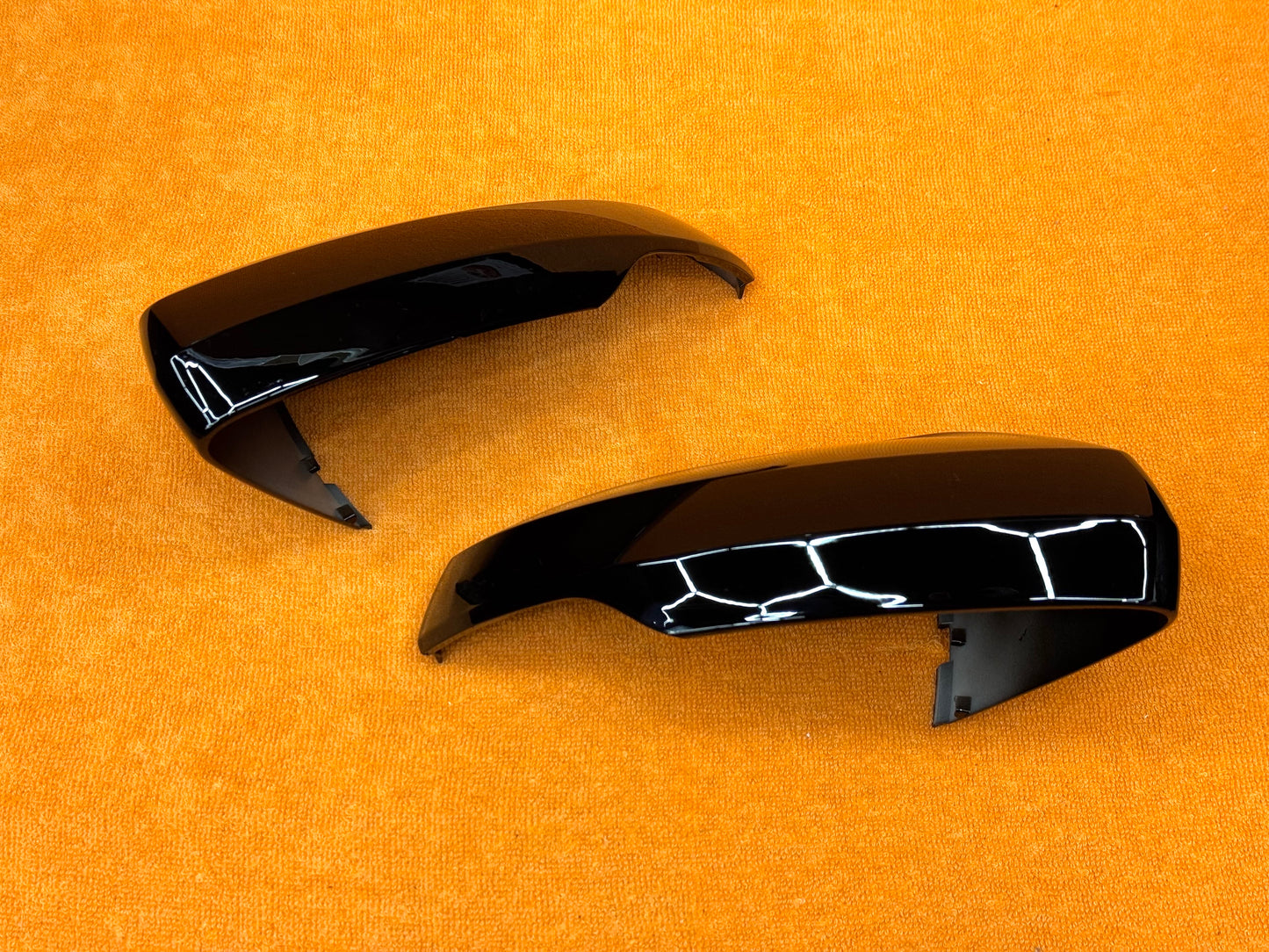 Coppia Calotte Specchio Retrovisore per VW Scirocco MK3 MK4 Nero lucido/Carbon look